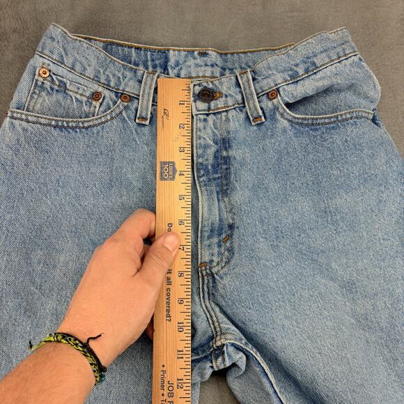 Vintage Levi's 512 Jeans Womens Size 11 Blue Denim Slim Fit Tapered Leg Made USA - Picture 6 of 10